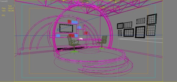 scene tv studio obj - Tv Studio Scene by Ralf128
